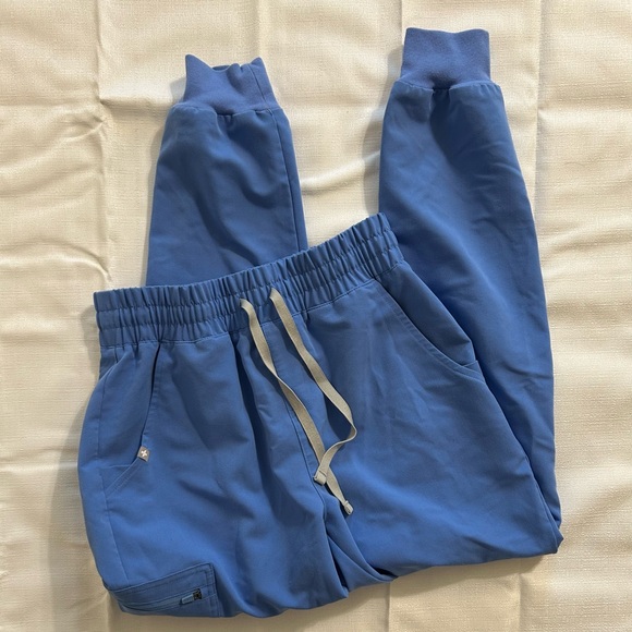 Figs Pants - FIGS Blue Jogger Scrub Pants Size Small 💙